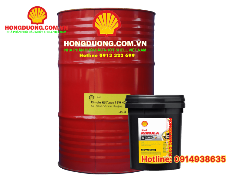 Dầu động cơ Diesel - Shell Rimula R3 Turbo 15W-40
