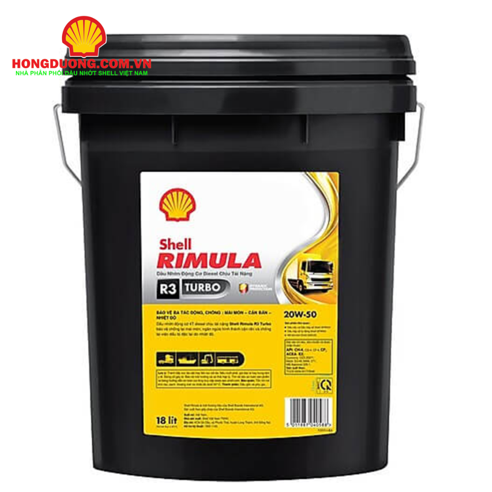 Dầu động cơ Diesel - Shell Rimula R3 Turbo 20W-50