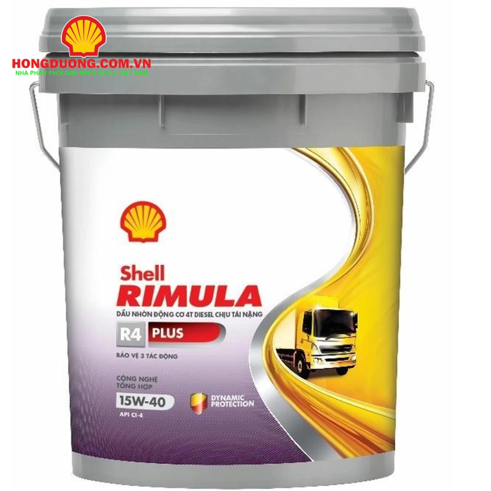  Dầu động cơ Diesel - Shell Rimula R4 Plus 15W40 