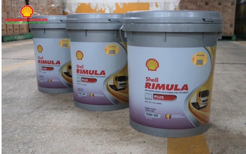 Dầu động cơ Diesel - Shell Rimula R4 Plus 15W40 