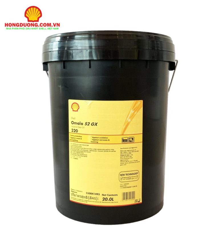 Các loại dầu bánh răng công nghiệp thương hiệu Shell bán chạy nhất
