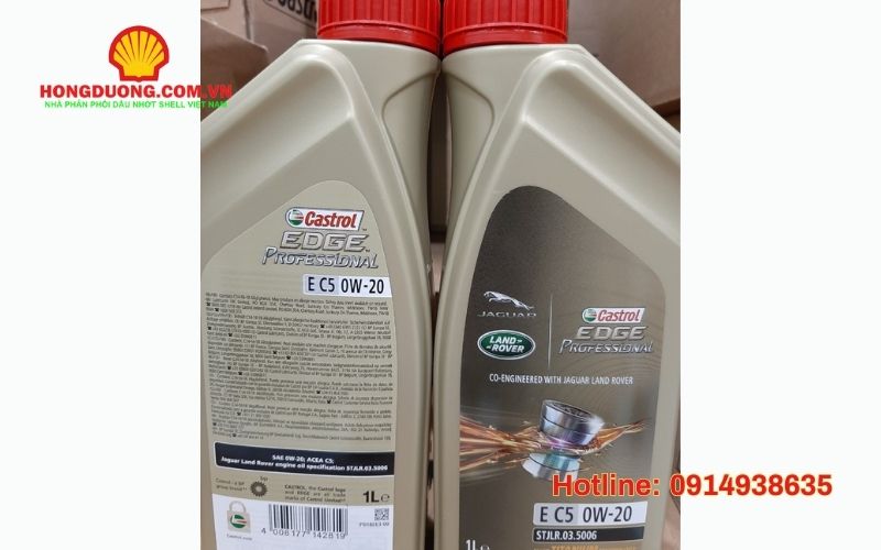 Dầu Castrol Edge Professional E C5 0W-20, Loại: 12 x 1L, 208L