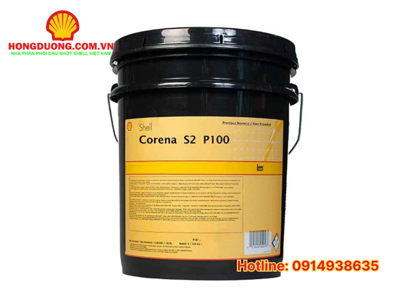 dầu máy nén khí shell corena s2 p100 