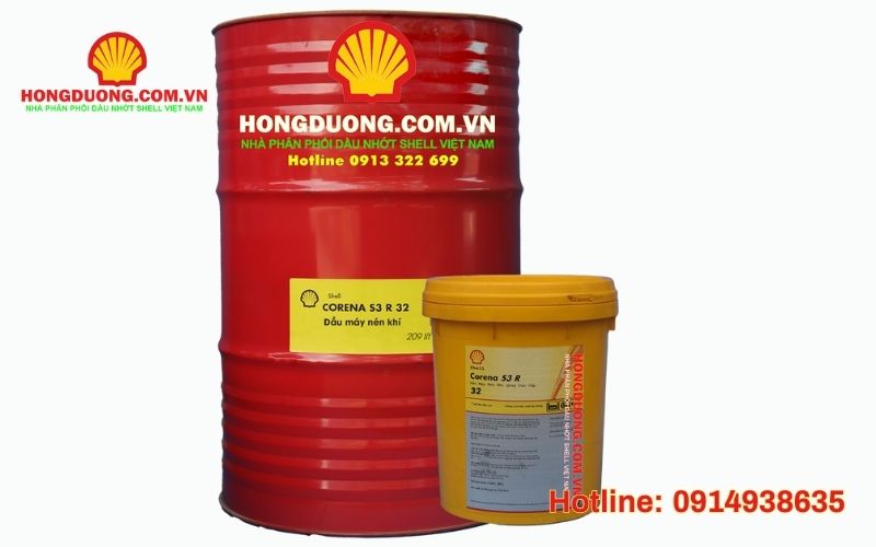 dầu nhớt máy nén khí gốc khoáng Shell Corena S3R32