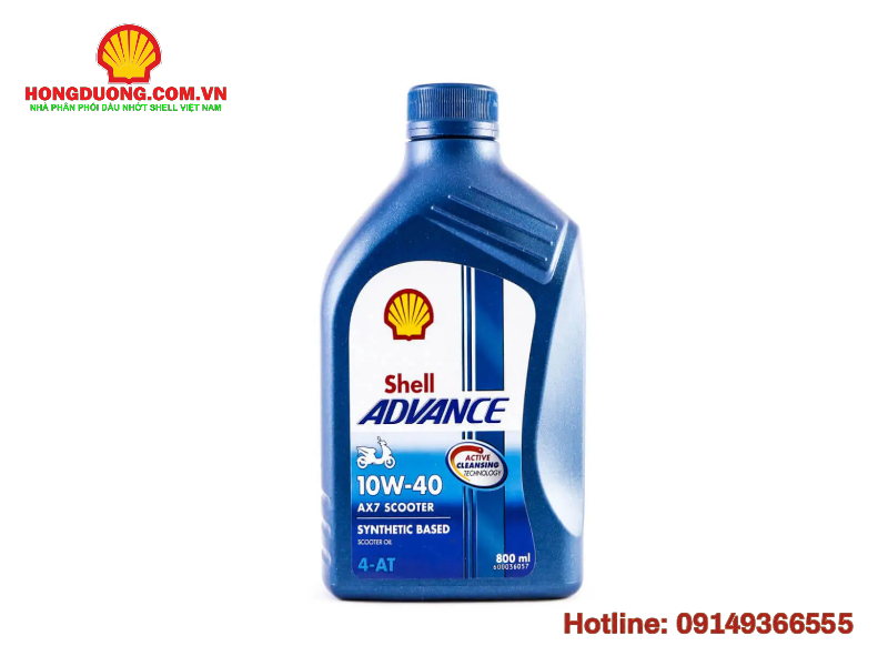 các loại dầu nhớt shell cho xe máy 
