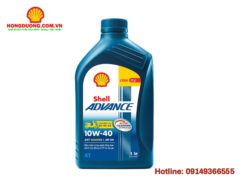 các loại dầu nhớt shell cho xe máy 