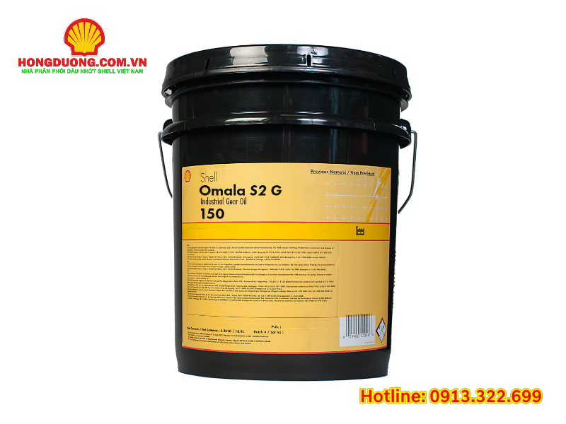 Dầu bánh răng công nghiệp Shell Omala S2 G150 bôi trơn ổn định cho hệ thống truyền động công nghiệp Dầu bánh răng công nghiệp Shell Omala S2 G150