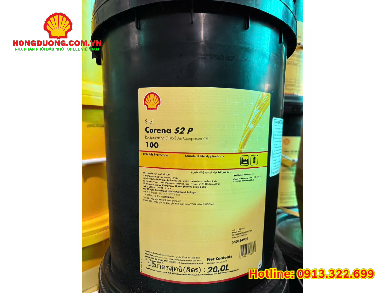 Tiêu chuẩn dầu máy nén khí Shell Corena tiêu chuẩn dầu máy nén khí Shell Corena