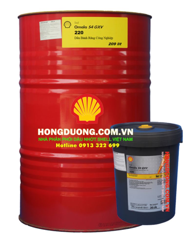 Shell Omala 460 giá tốt: Dầu bánh răng công nghiệp Shell Omala S2 G460 chính hãng Shell Omala 460 giá tốt
