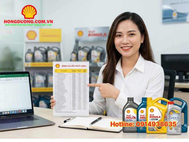 Bảng giá dầu nhớt Shell 2026 