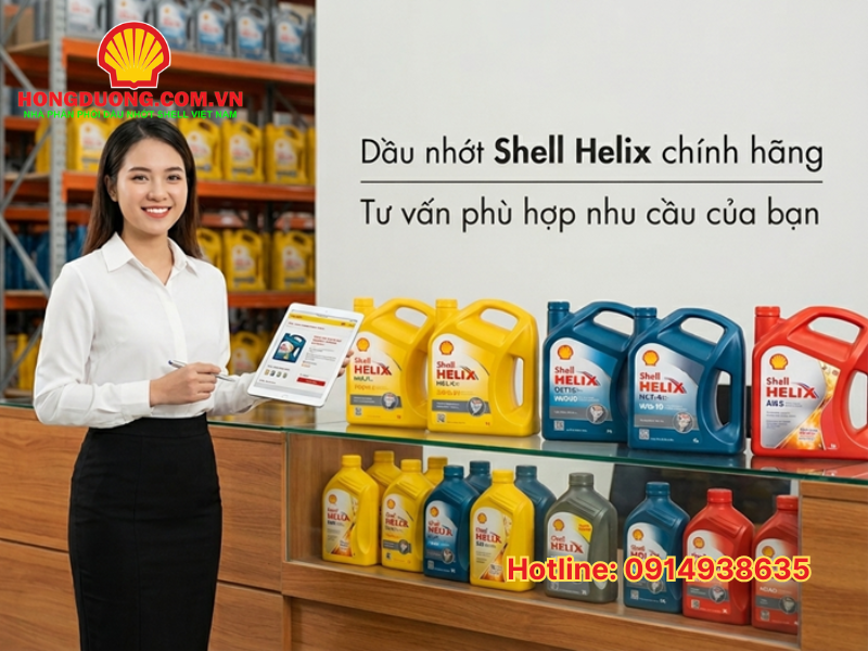 dầu nhớt shell helix cho xe toyota 