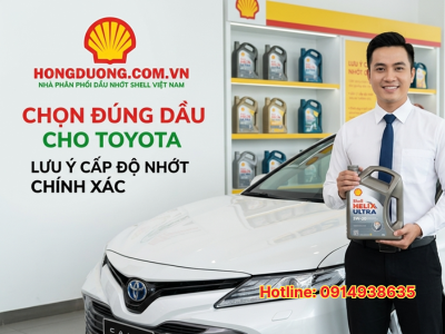 dầu nhớt shell helix cho xe toyota