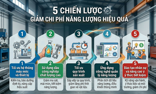 Chi phí năng lượng tăng: 5 chiến lược giảm chi phí hiệu quả
