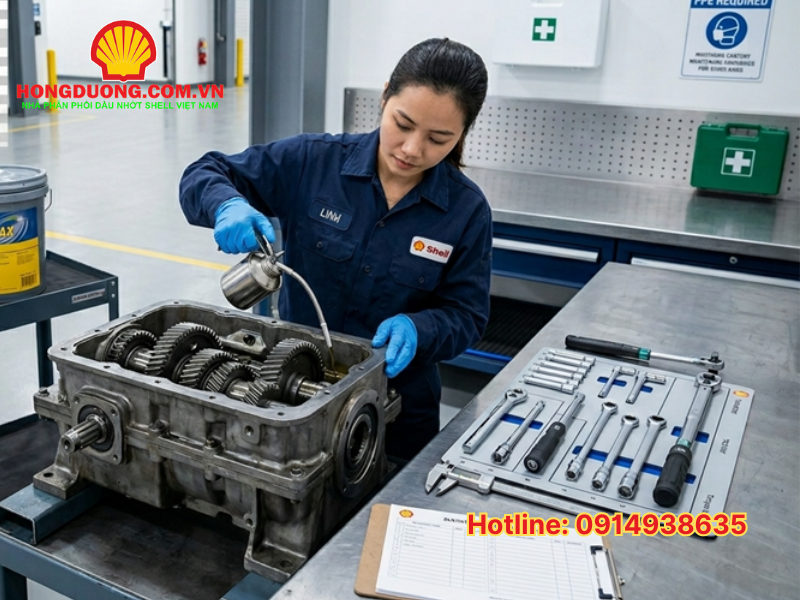 dầu bánh răng cho máy công nghiệp