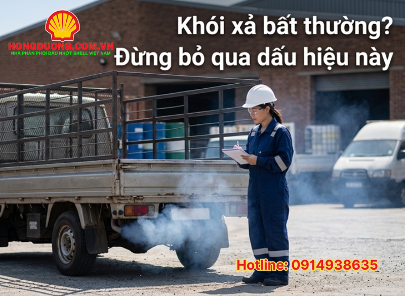 dấu hiệu xe cần thay dầu nhớt shell 