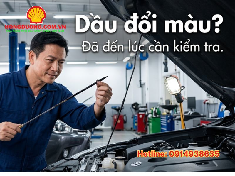dấu hiệu xe cần thay dầu nhớt shell 