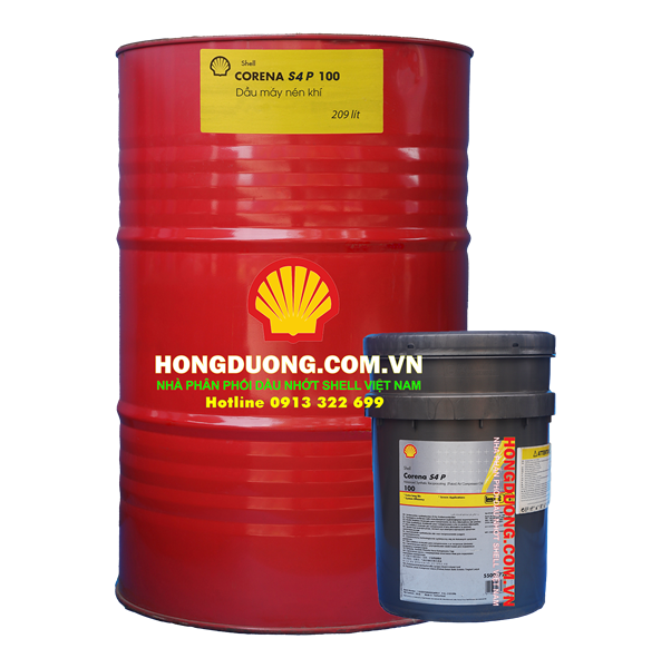 Dầu máy nén khí piston Shell Corena S4 P 100 – Giải pháp bôi trơn tối ưu cho máy nén
