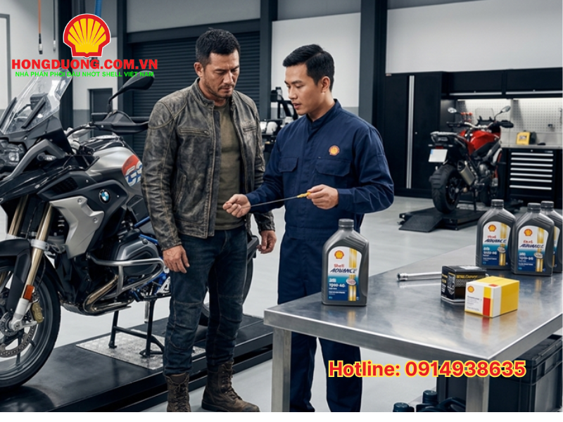 dầu nhớt shell advance tổng hợp