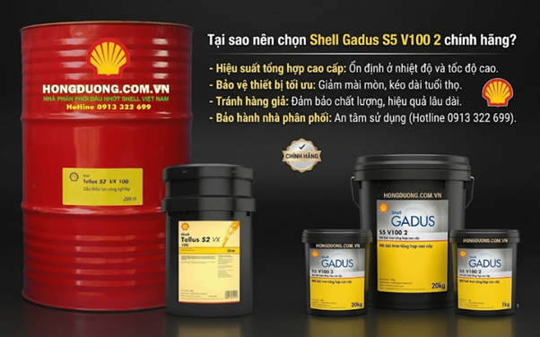 Hướng dẫn sử dụng Shell Gadus S5 V100 2 đúng cách cho máy móc Hướng dẫn sử dụng Shell Gadus S5 V100 2 đúng cách cho máy móc