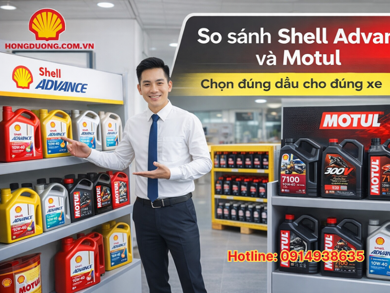 So sánh Shell Advance và Motul loại nào tốt hơn 