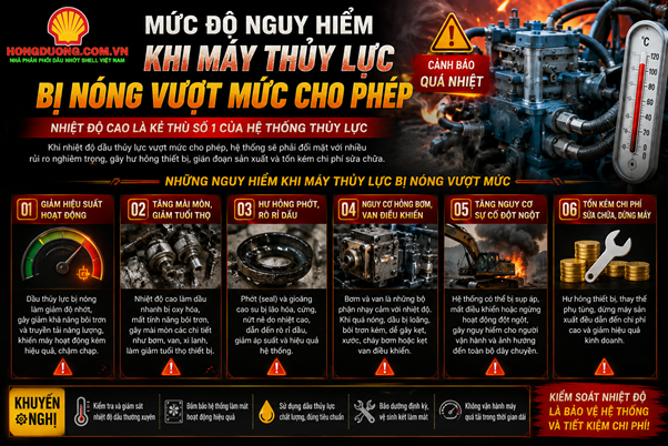 5 cách xử lý máy thủy lực bị nóng giúp tăng tuổi thọ thiết bị