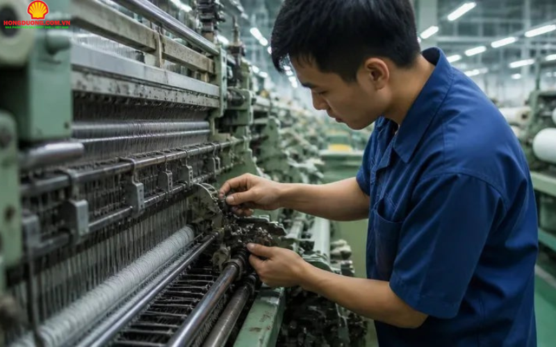 Cách chọn dầu nhớt cho ngành dệt may phù hợp từng thiết bị sản xuất dau nhot cho nganh det may