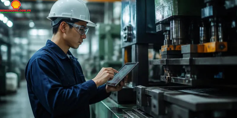 Chọn dầu cho máy đột dập giúp máy bền khuôn ít mòn dầu cho máy đột dập