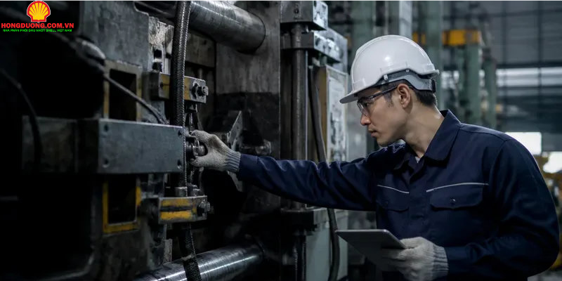 dầu cho máy phun ép kim loại