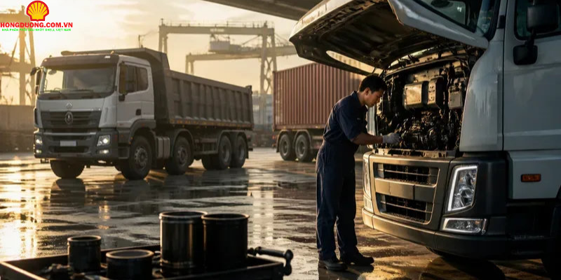 dầu cho xe tải hạng nặng