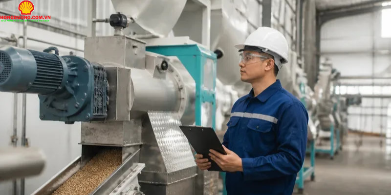 Dầu nhớt cho nhà máy thức ăn chăn nuôi: Chọn đúng theo từng thiết bị dầu nhớt cho nhà máy thức ăn chăn nuôi