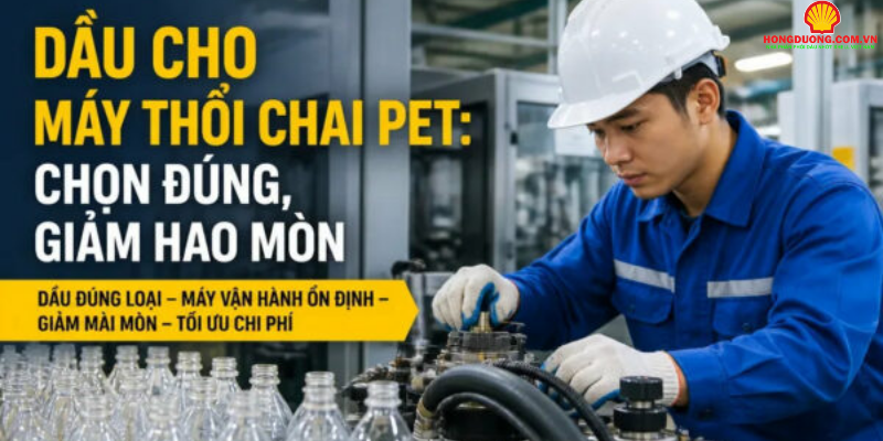 dầu cho máy thổi chai pet