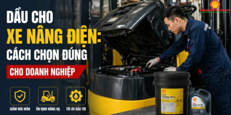 dầu cho xe nâng điện