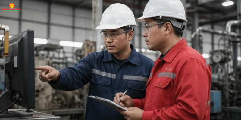 dau cong nghiep shell hay total