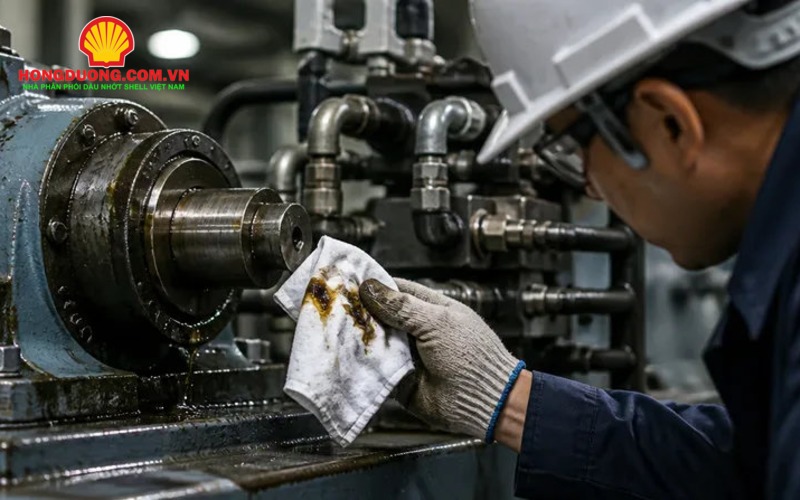 Cách kiểm tra rò rỉ dầu trong nhà máy và phương pháp xử lý an toàn section 3 nguyen nhan ro ri dau may moc 800x500 logo