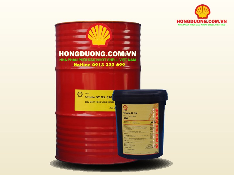 Phuy và xô dầu bánh răng Shell Omala S2 GX 320 cấp ISO VG 320