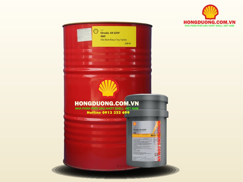 Phuy và xô dầu bánh răng tổng hợp Shell Omala S4 GXV 460