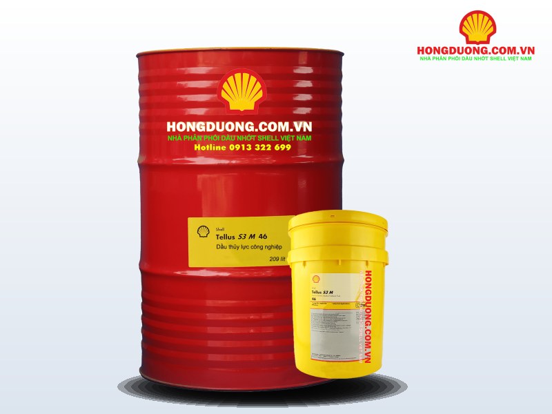 Phuy và xô dầu thủy lực không kẽm Shell Tellus S3 M 46
