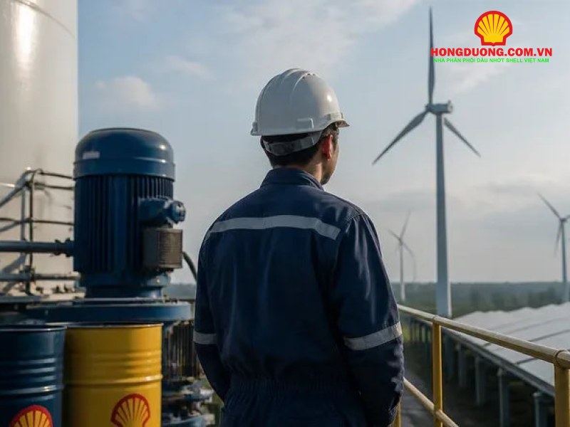 Dầu nhớt sinh học là gì? Tiêu chuẩn, ứng dụng và cách chọn cho doanh nghiệp Kỹ thuật viên kiểm tra thiết bị tại khu điện gió và điện mặt trời