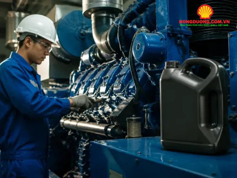 Điểm đông đặc dầu nhớt là gì? Có quan trọng với khí hậu miền Bắc? Kỹ thuật viên kiểm tra máy phát điện diesel dự phòng trong nhà máy