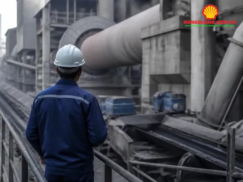 Phụ gia EP trong dầu nhớt là gì? Cơ chế, cách kiểm tra và khi nào cần dùng Khu vực thiết bị tải nặng trong nhà máy xi măng