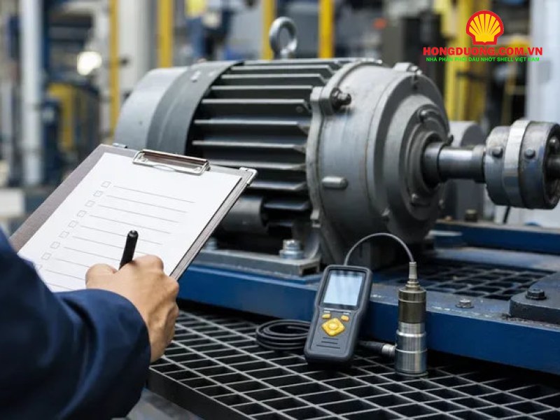 Mua dầu nhớt công nghiệp số lượng lớn: cách tính lượng và bảo quản Nhân viên kỹ thuật ghi chép khi kiểm tra thiết bị và dầu nhớt