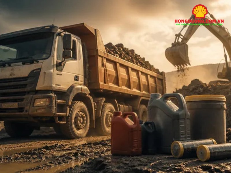 Tiêu chuẩn API GL-5 là gì? Khác GL-4 ra sao và khi nào phải dùng đúng loại Xe ben và máy xúc làm việc tại công trường cùng can dầu nhớt