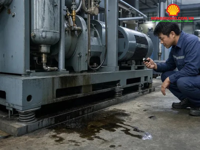 thay dầu máy nén lạnh kho lạnh